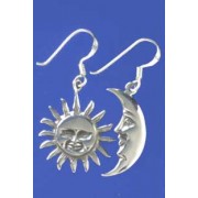 SPC SUN AND MOON DROP EARRINGS         =