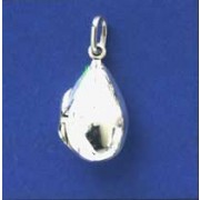 SPC 18x12mm TEARDROP PLAIN LOCKET      =