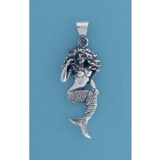 SPC OXIDISED 34mm MERMAID PENDANT      =