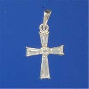 SPC TRIANGULAR CZ SET 19x15mm CROSS