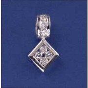 SPC CZ SET DIA.SHAPE PENDANT/CZ SET LOOP