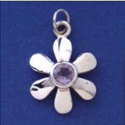 SPC DAISY PENDANT WITH AMETHYST        =