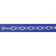 SPC RECTANGLES WITH BEADS LINKED BRAC.