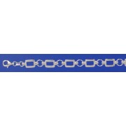 SPC RECTANGLES WITH BEADS LINKED BRAC.