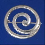 SPC 28mm CAST SPIRAL BROOCH            =