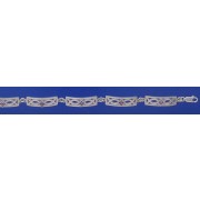 SPC SQ.PURPLE CZ SET CELTIC BRACELET   =