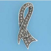 SPC MARCASITE SET RIBBON PENDANT