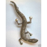 SPC 4in LONG MARCASITE LIZARD BROOCH   =