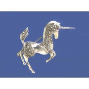 SPC MARCASITE UNICORN BROOCH           =