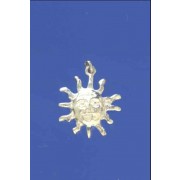 SPC 32mm MAN IN MOON BROOCH WITH SUN   =