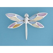 SPC 60mm INLAID M.O.P DRAGONFLY BROOCH =