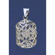 SPC 27x20 CUSH FILLIGREE FLOWER LOCKET =