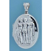 SPC THREE LADIES EMBOSSED LOCKET