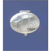 SPC 30x24mm STRIPE ENG OVAL PILLBOX