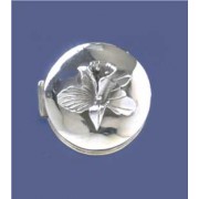 SPC ROUND PILLBOX WITH FLOWER PENDANT  =