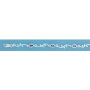 SPC OVAL MAUVESTONE BENT BAR/LEAVE BRAC=