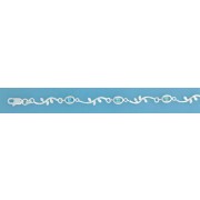 SPC OVAL BLUE STONE BENT BAR/LEAVE BRAC=