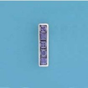SPC RECT.CHANNEL SET PURPLE CZ PENDANT =