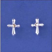 SPC ASST.COLOUR CRYSTAL SET CROSS STUDS