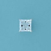 SPC 8mm SQ.INVISIBLE SET STYLE CZ STUDS=