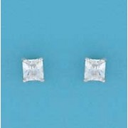 SPC 6mm CLAW SET SQUARE CZ STUD        =