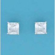 SPC 8mm CLAW SET SQUARE CZ STUD        =