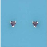 SPC 4mm CLAW SET HEART STUD-PURPLE     =