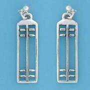 SPC 25x8 CUTOUT WINDOW DROP EARRINGS   =