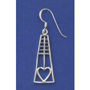 SPC RM STYLE HEART TRIANGLE DROP EARRING