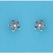 SPC 9mm MARQUIS FLOWER STUDS-PURPLE    =