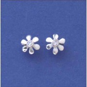 SPC TINY 8MM DAISY STUDS WITH CZ       =