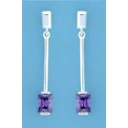 SPC SQ.PURPLE STONE PENDULEM DROPS     =