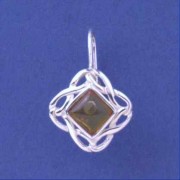 SPC DIA.SHAPE AMBER CELTIC KNOT DROPS