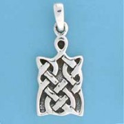 SPC RECT.OXIDISED CELTIC PENDANT       =