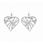 SPC FANCY CUTOUT HEART DROP EARINGS