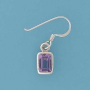 SPC 7x5mm PLAIN RUBSET AMETHYST DROPS  =