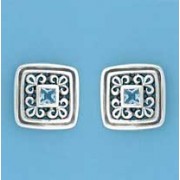 SPC SQ.SYN.TOPAZ FILLIGREE SQ.STUDS    =