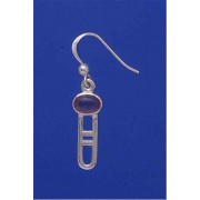 SPC OVAL AMETHYST U SHAPE WIRE DROPS