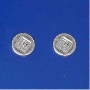 SPC SQ.CRYSTAL SET 9mm ROUND STUD