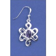 SPC 7x5 AME CELTIC KNOT DROP EARRING