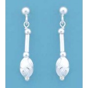 SPC BAR DROP EARRINGS-D/C BEAD ENDS    =