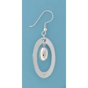 SPC BEAN IN CUTOUT OVAL DROP EARRINGS