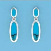 SPC OVAL TURQUOISE HINGED STUDS        =