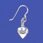 SPC 10mm POLISHED HEART DROP EARRINGS  =