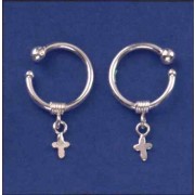 SPC EAR/NOSE CUFFS WITH CROSS DROP     =