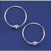 SPC 15mm SILVER BELLY HOOP             =