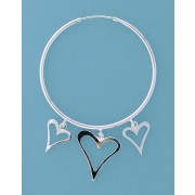 SPC 42mm HOOP/3 CUTOUT HANGING HEARTS  =