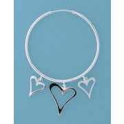 SPC 42mm HOOP/3 CUTOUT HANGING HEARTS  =