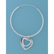 SPC 55mm HOOPS / 2 CUTOUT HANGING HEARTS