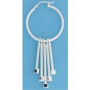 SPC 30mm HOOPS WITH BARS/CUBES DROPS   =